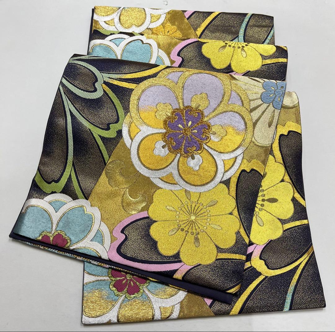 振り袖　フルセット　長襦袢付　成人式　金彩加工　刺繍入り　金通し　673