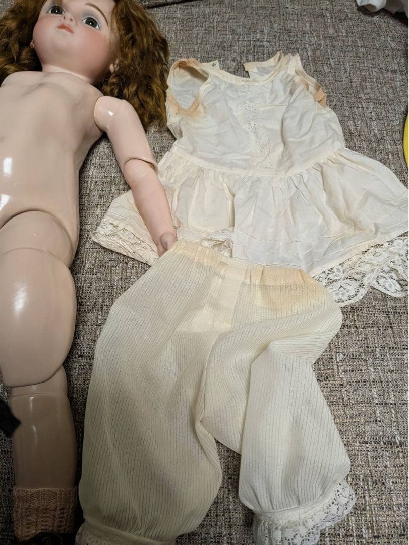 ビスクドール　作家物、1993年　西崎富久子　60センチ　シーリー社ボディ