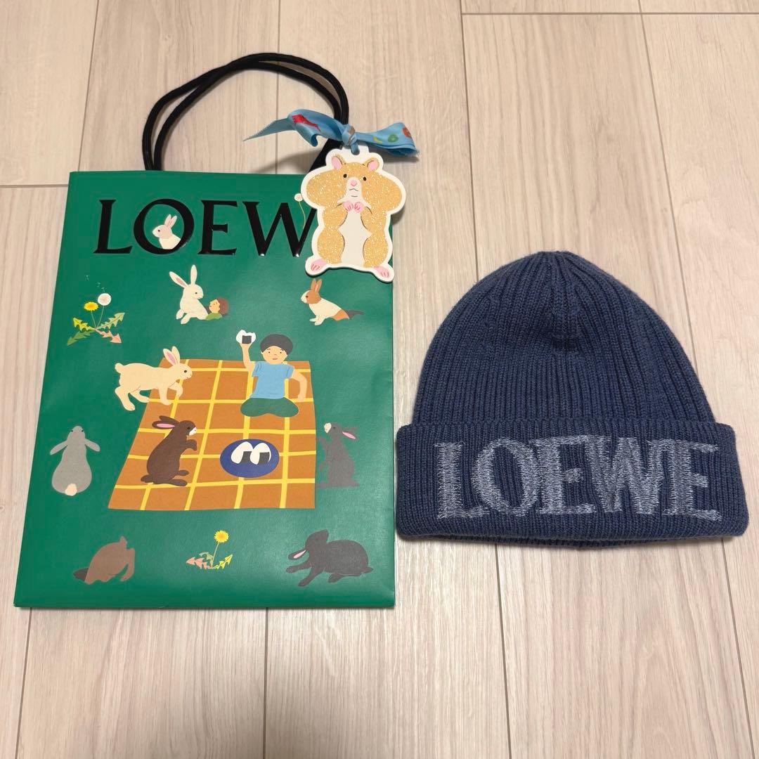 新品 LOEWE ビーニー ニット帽