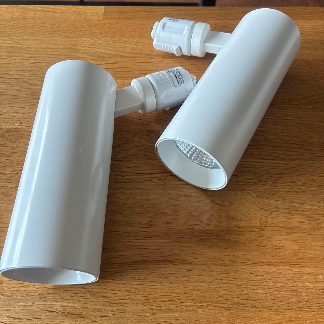 ホワイト LEDスポットライト 2個セット