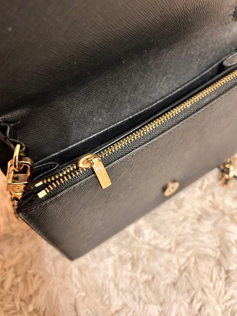 【美品】　トリーバーチ　チェーンウォレット　ロビンソン　ブラック