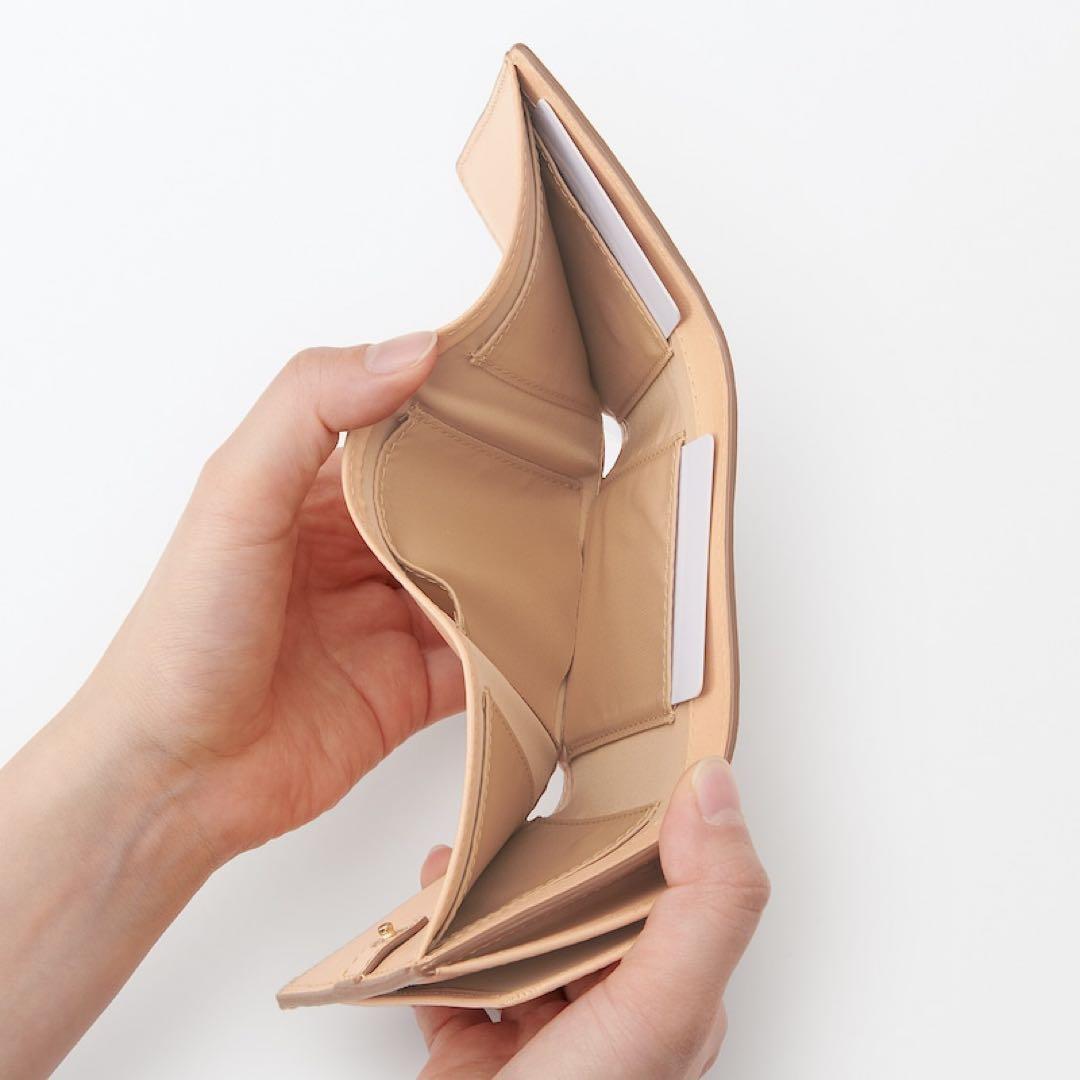 新品★無印良品★イタリア産ヌメ革　三つ折り財布 ★★