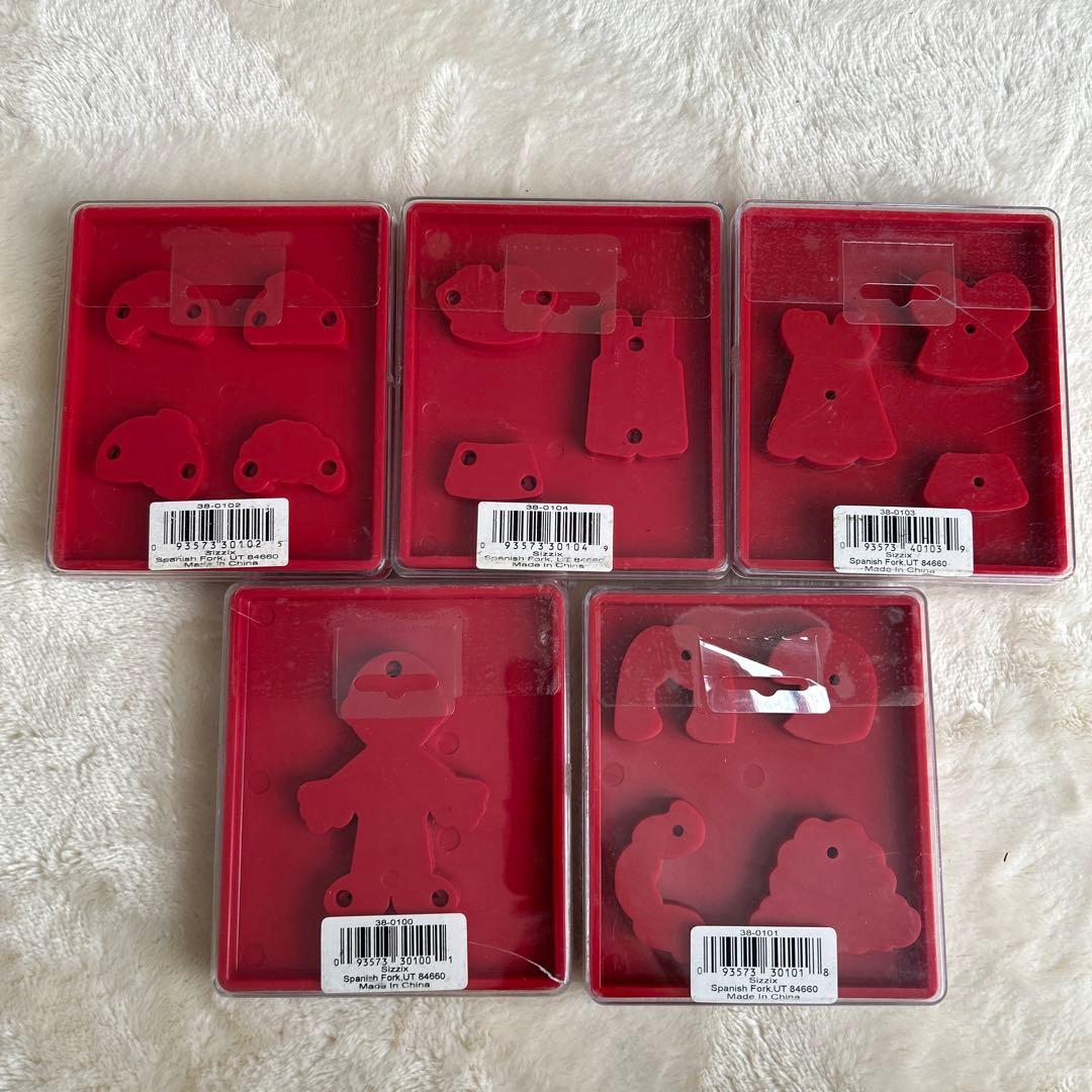 Sizzix シジックス カッティングダイ 人型 髪型 洋服