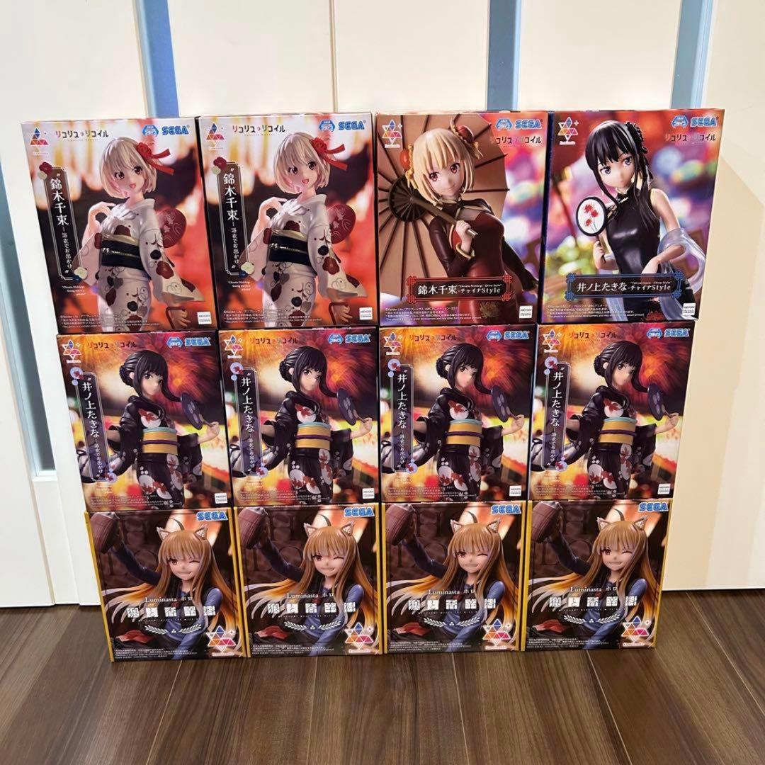 リコリスリコイル　錦木千束 井ノ上きたな　狼と香辛料　フィギュア　まとめ売り