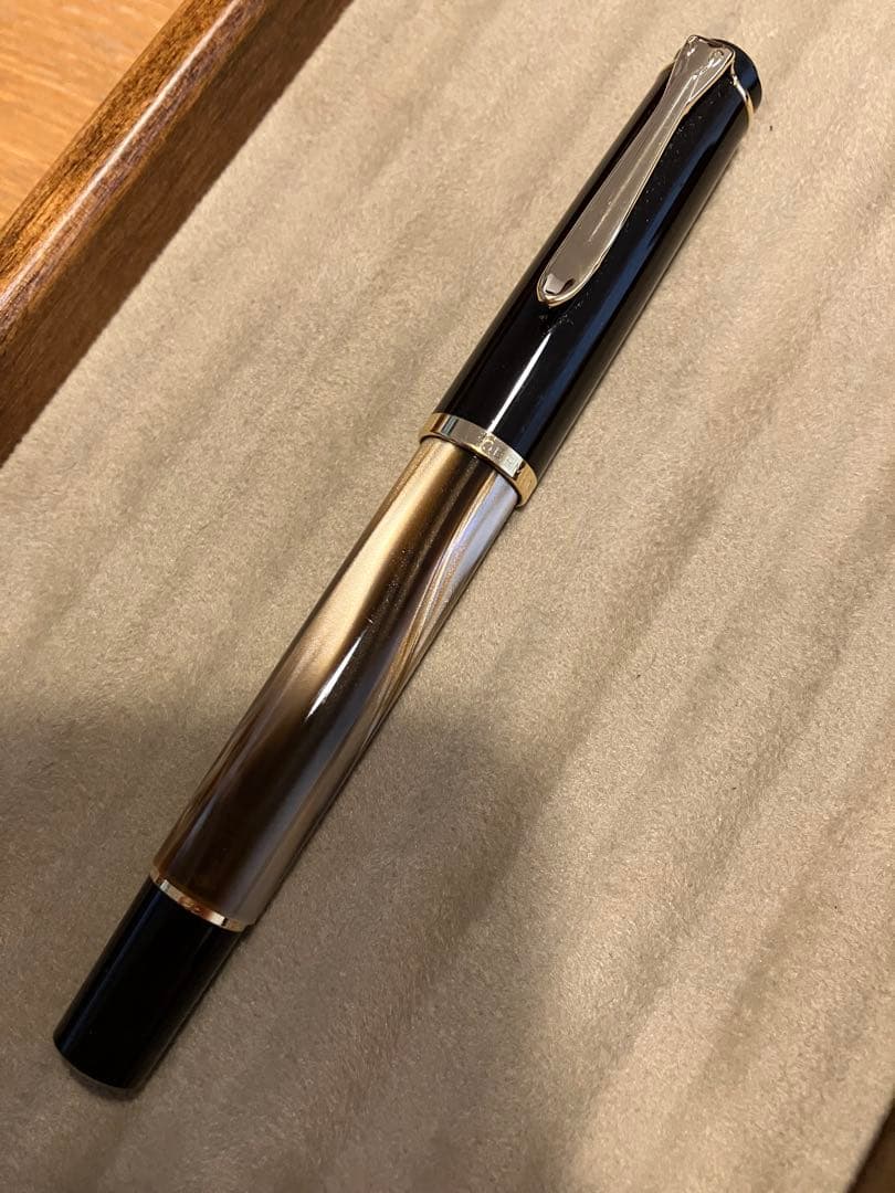 ペリカン M200 万年筆 マーブルブラウン　中字