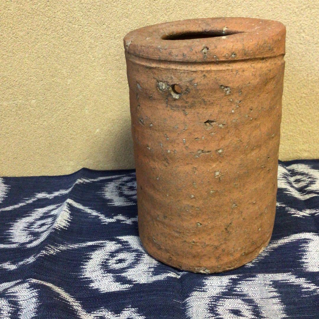桃山時代の信楽焼の筒花瓶