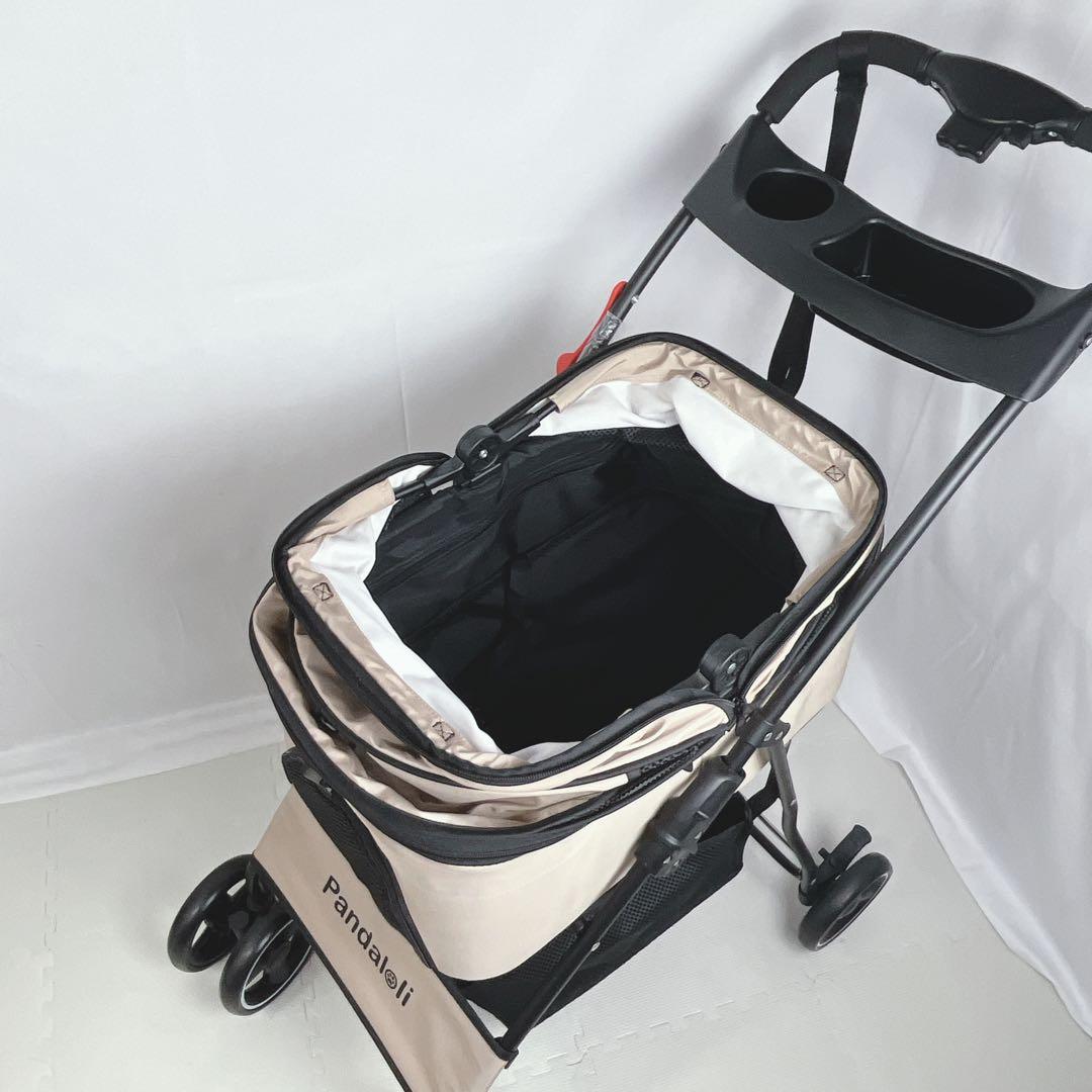 Pandaloli ペットカート　ベージュ　耐荷重20Kg
