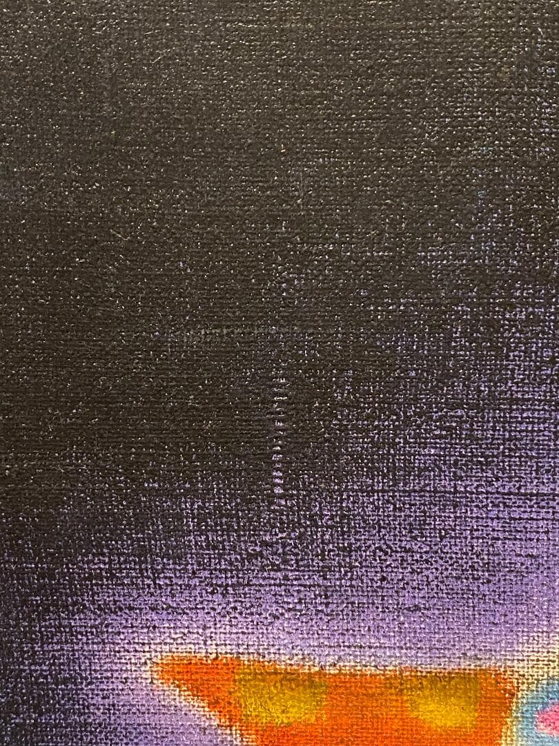 「真作」井上博幾「空を飛ぶ少年」人物画　油彩画　額装　サイン有り　F4号