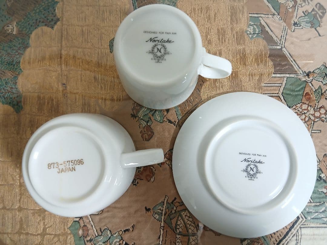 70年代 パンナム 機内用 コーヒー ティーカップ ノリタケ パンアメリカン航空