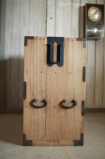 丸金具　時代箪笥3段　タンス