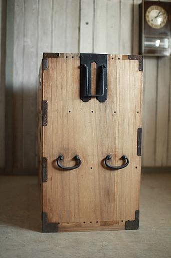 丸金具　時代箪笥3段　タンス