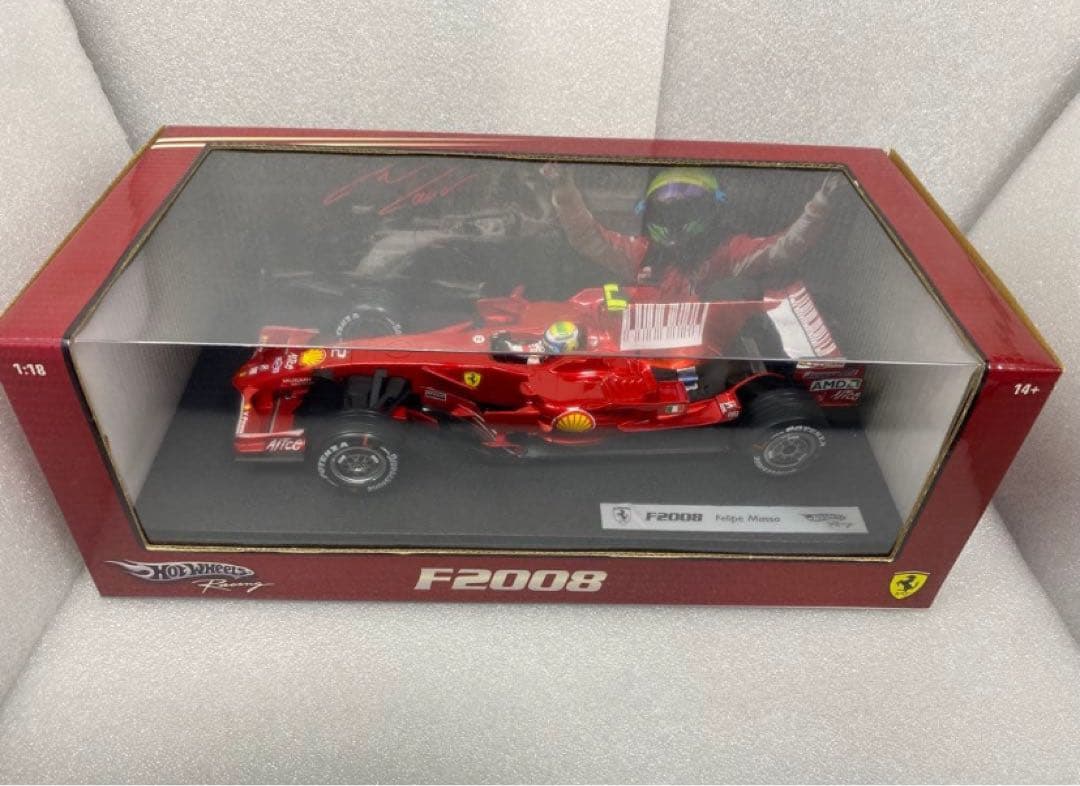 カスタム多数　1/18 マテル　フェラーリF2008 F.マッサ　シャークフィン