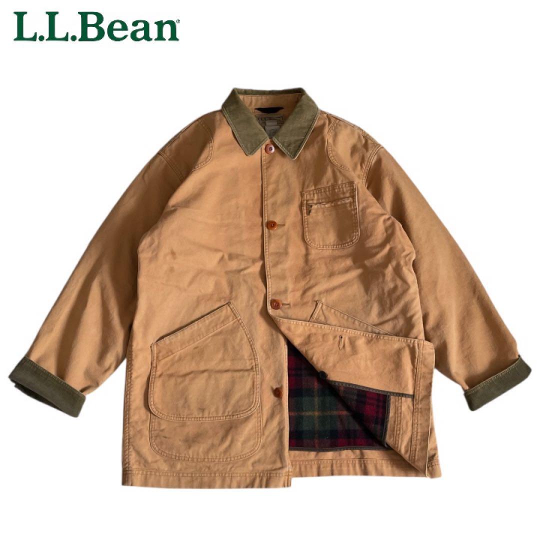 L.L.Bean 00sハンティングジャケット ライナー付きコーデュロイ襟L古着