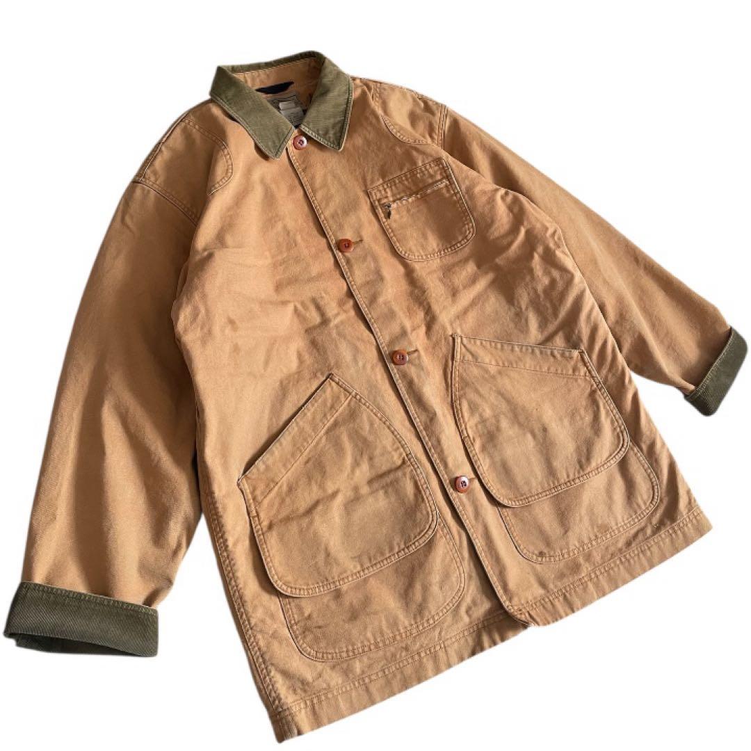 L.L.Bean 00sハンティングジャケット ライナー付きコーデュロイ襟L古着
