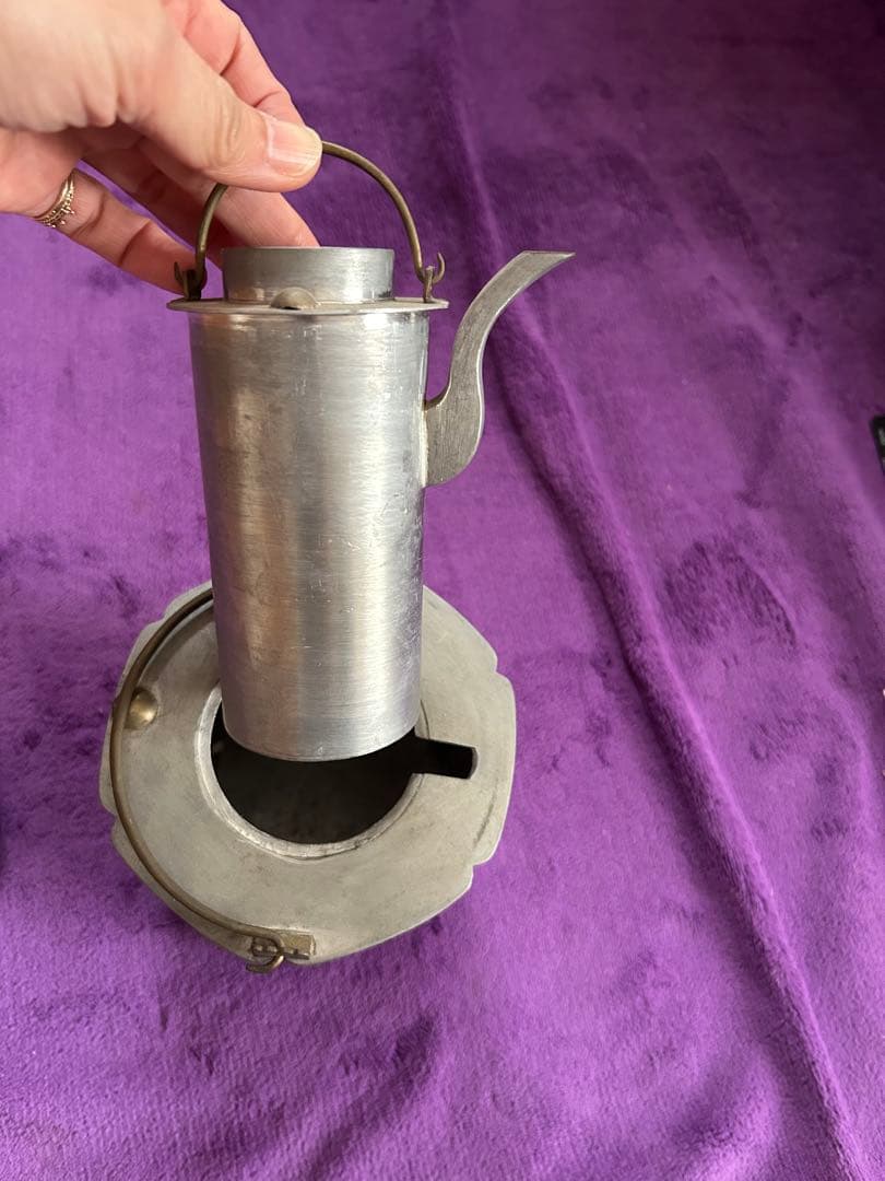 伝統的な錫水差し 保温製品 年代物 アンティーク