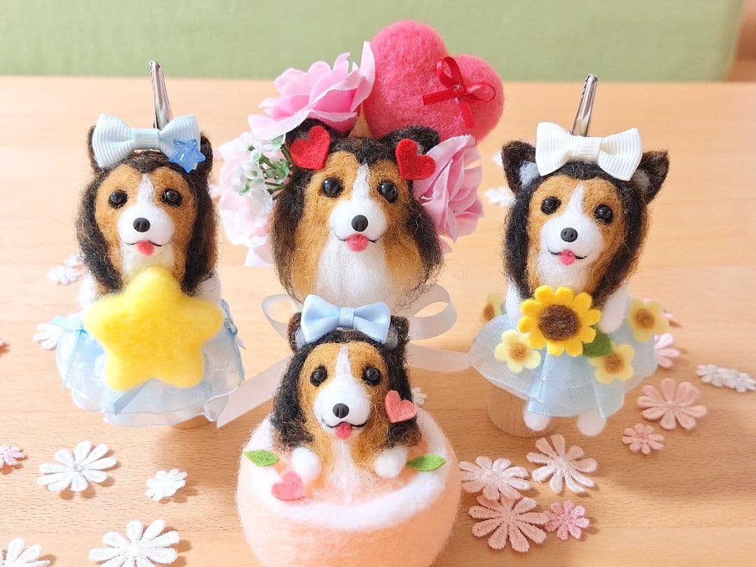 みーたん♪ 羊毛フェルト オーダー 愛犬 シェルティー ☆ シェットランド