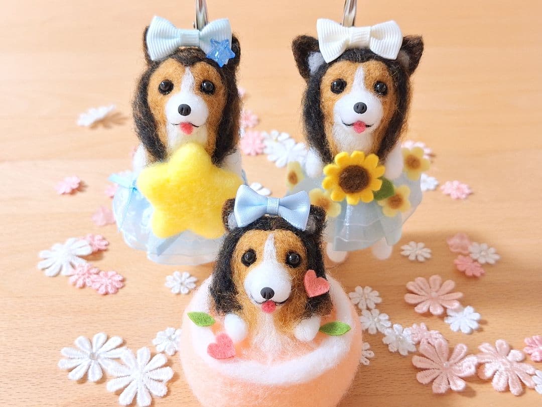 みーたん♪ 羊毛フェルト オーダー 愛犬 シェルティー ☆ シェットランド