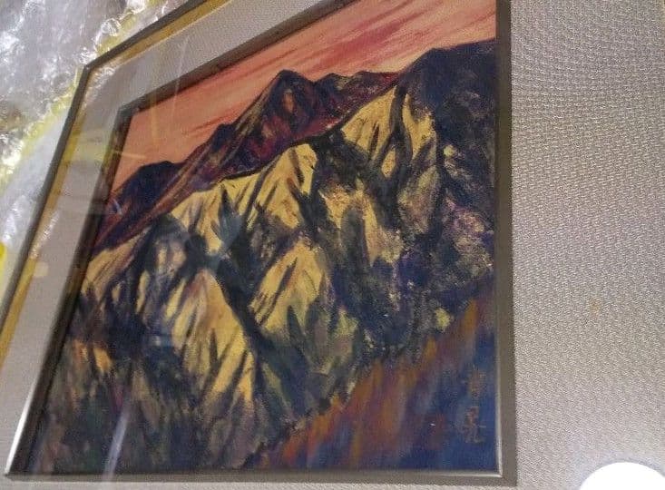 山嶽朝映(諸永青晁画伯真筆)