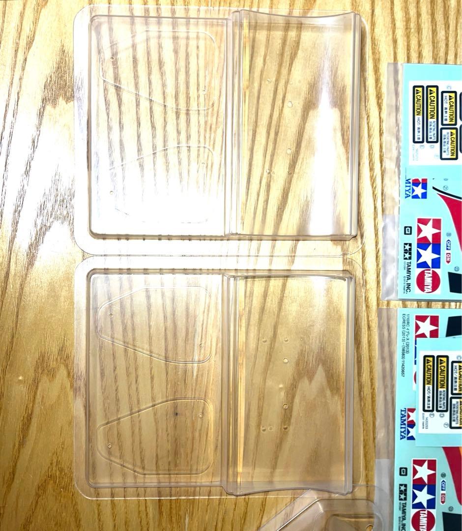 【2台セット】　タミヤ　イグレス　純正アフターパーツ　ボディセット　ステッカー