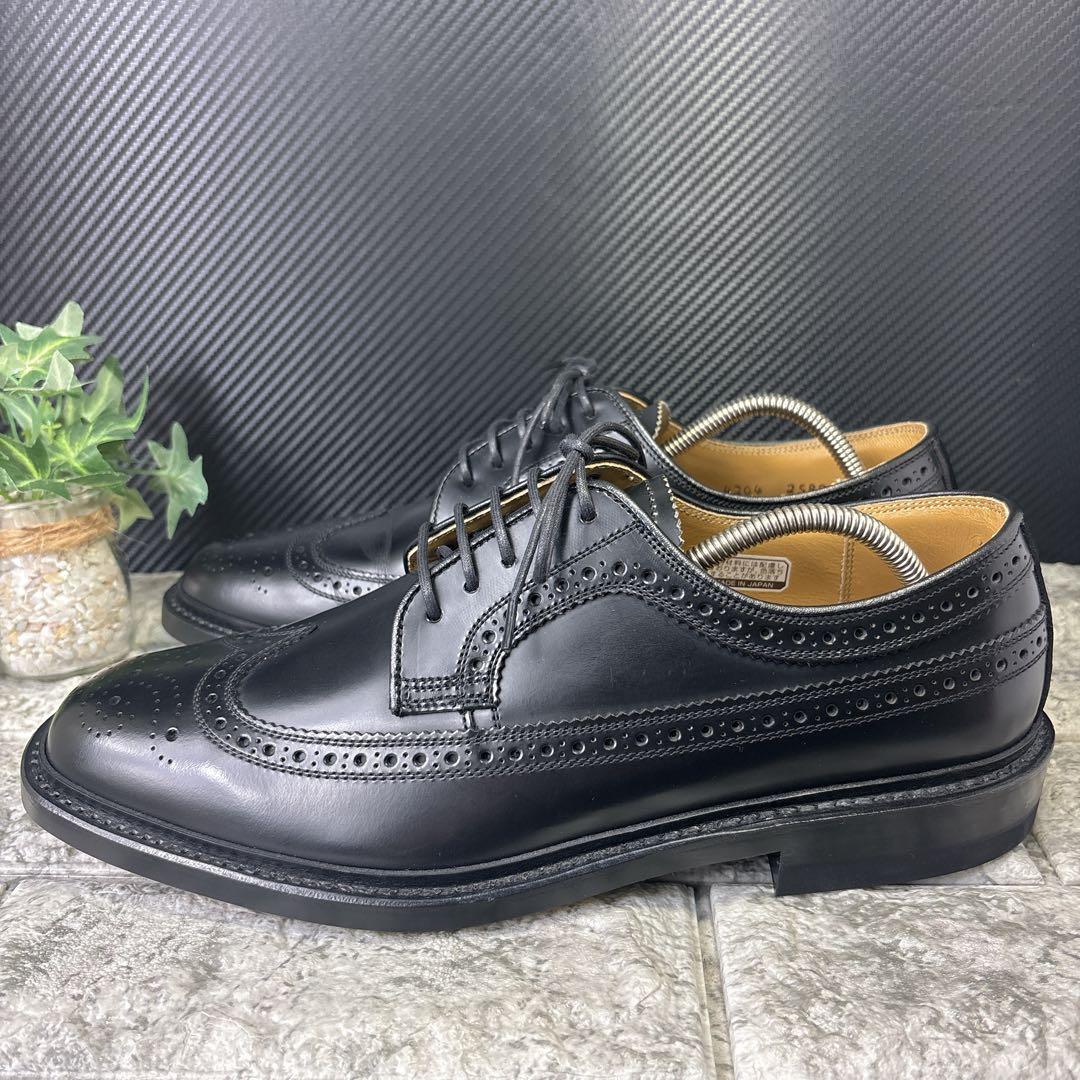 極美品✨️ REGAL ウイングチップ レザー 本革 メダリオン 25.5