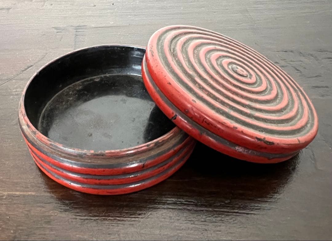 朱塗香合 香道 香道具 アンティーク