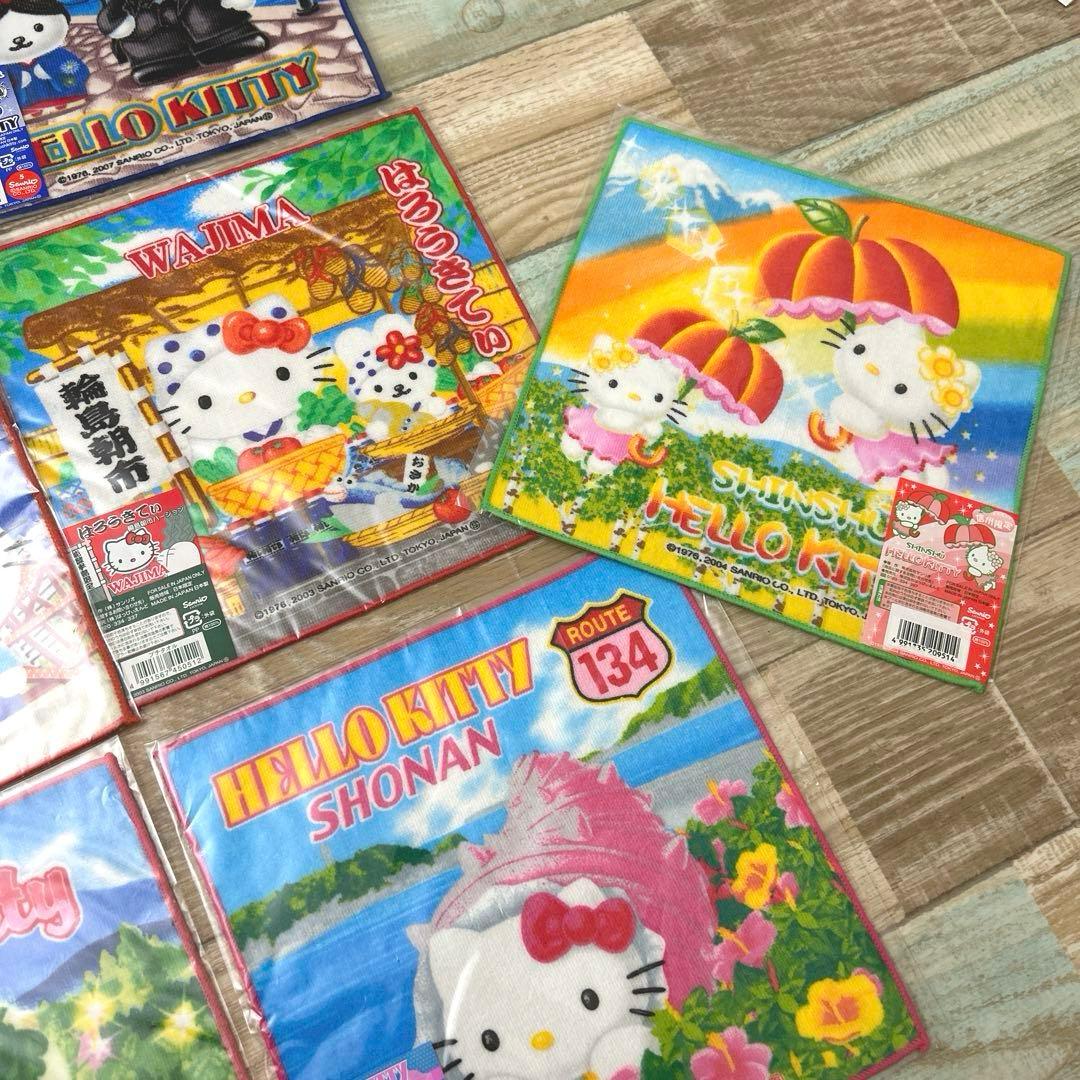 新品未開封　ご当地キティちゃん　ハンカチ　タオル　22枚　レトロ　平成レトロ
