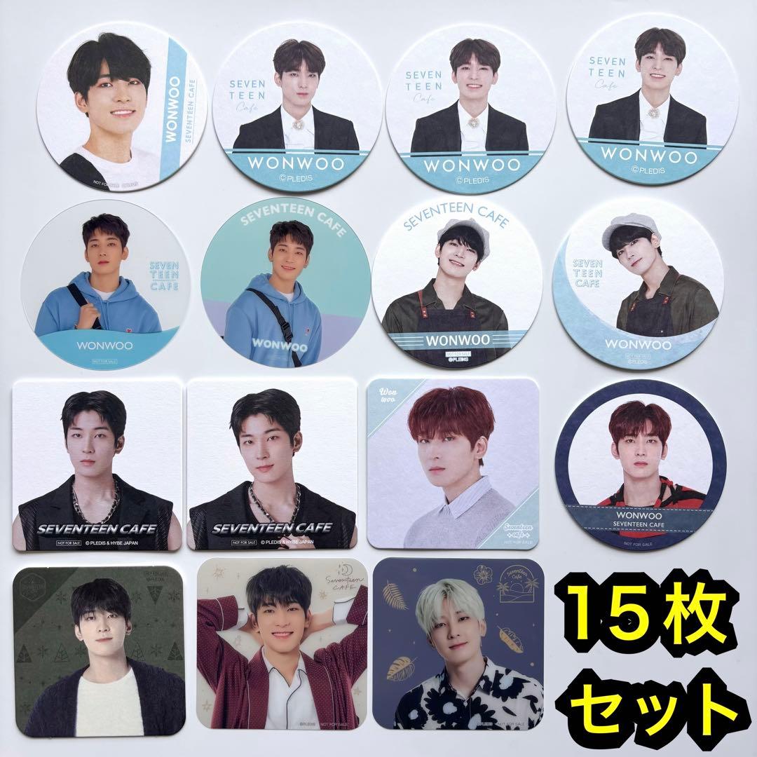 seventeen セブチ　セブチカフェ　2020 cafe コースター ウォヌ