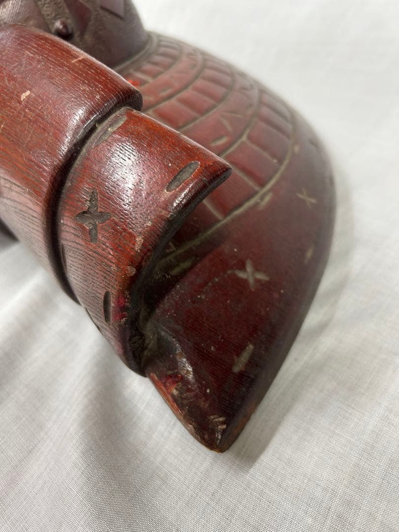 刀掛け 武具　二本掛け　日本刀　兜置物　刀掛　彫刻 刀装具 骨董品 古美術品