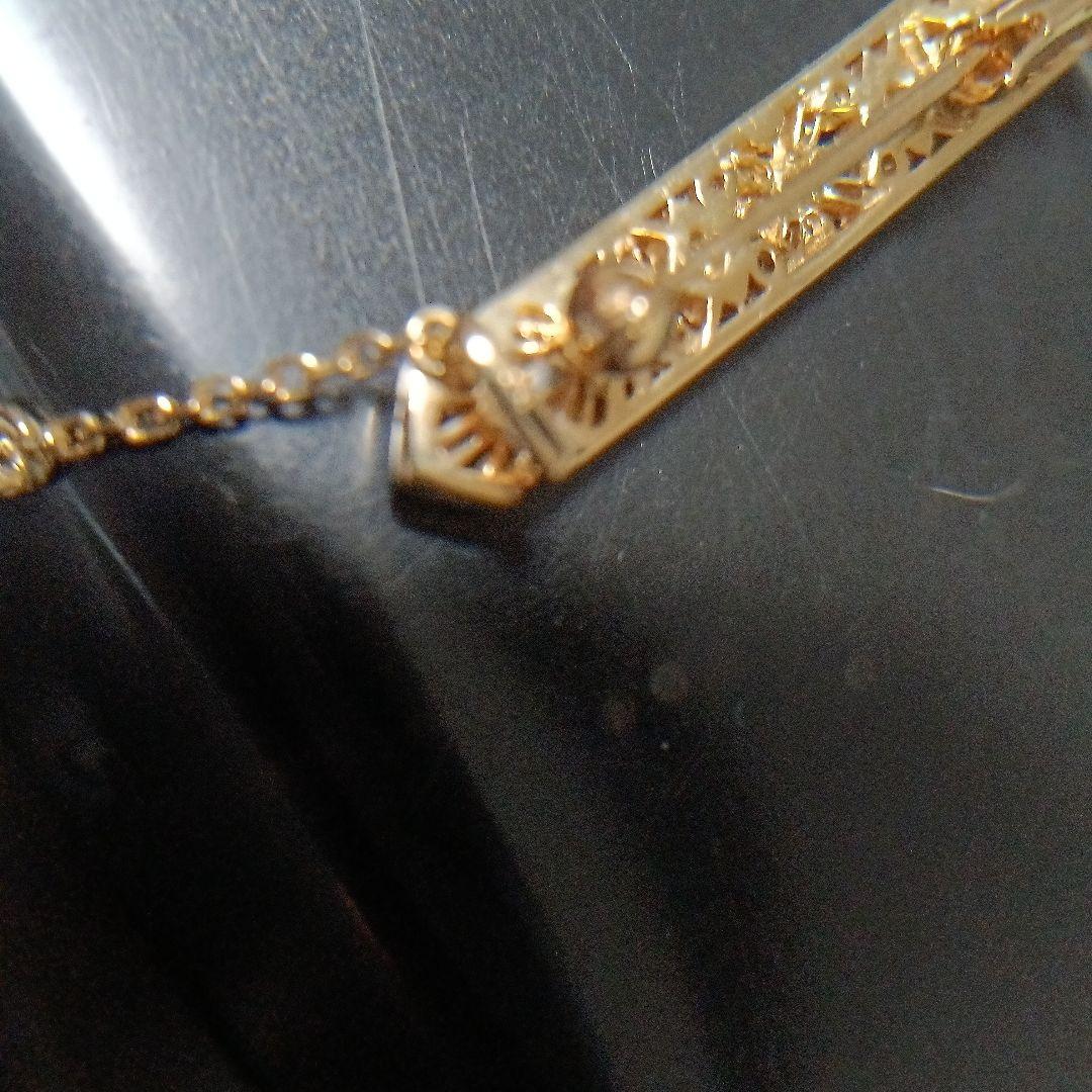 K18 18金　ブローチ ダイヤモンド0.31付き　3.4㌘