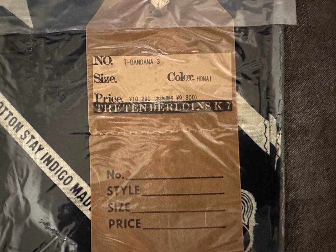 新品未使用 TENDERLOIN T-BANDANA 3 HONAI