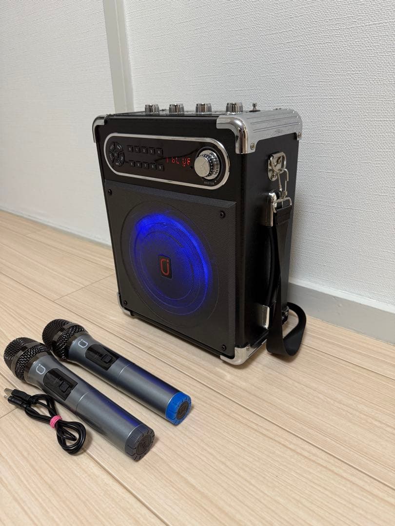 JYX Bluetooth スピーカーセット 拡声器 ワイヤレスマイク２本