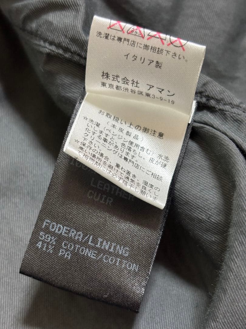 FAKTOR ホースレザーシングルライダース ホースレザー M BLACK 黒