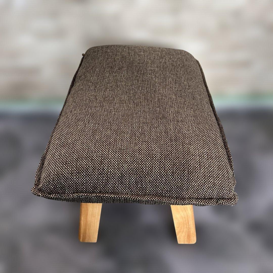 【美品】無印良品　ハイバックリクライニングソファ用「オットマン」①