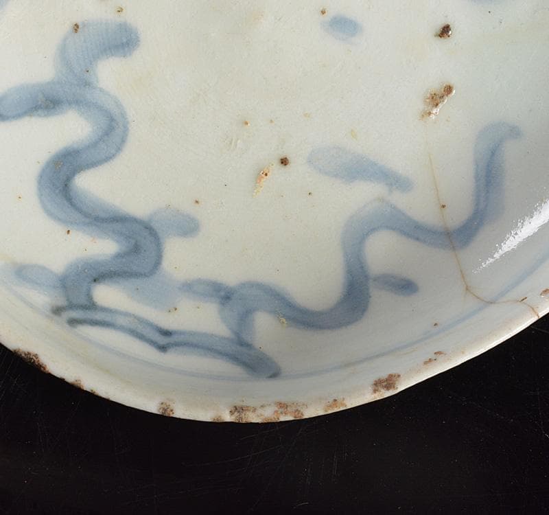 伊万里焼　初期伊万里　稗古場窯　染付　皿　V　R5202