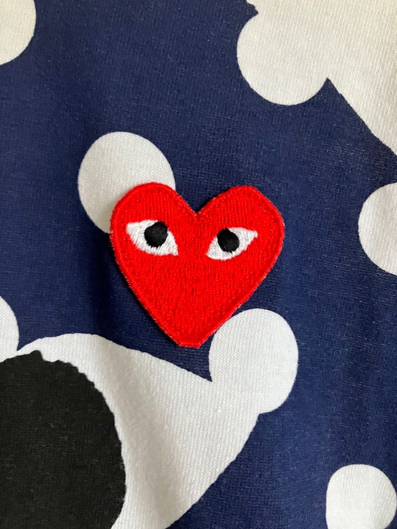 PLAY COMME des GARÇONS ハートドットTシャツ S