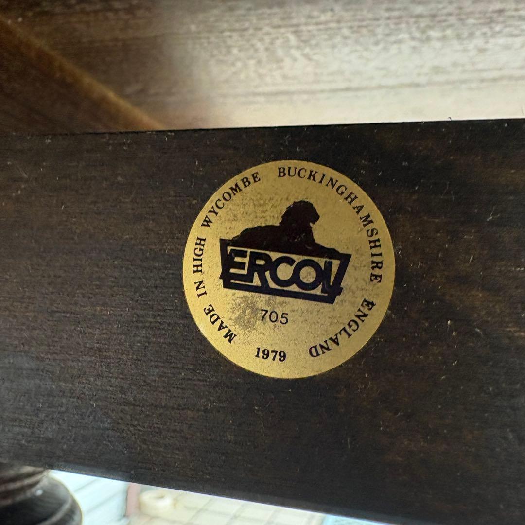 ERCOL エクステンション ダイニングテーブル　オーバル　アーコール　廃番
