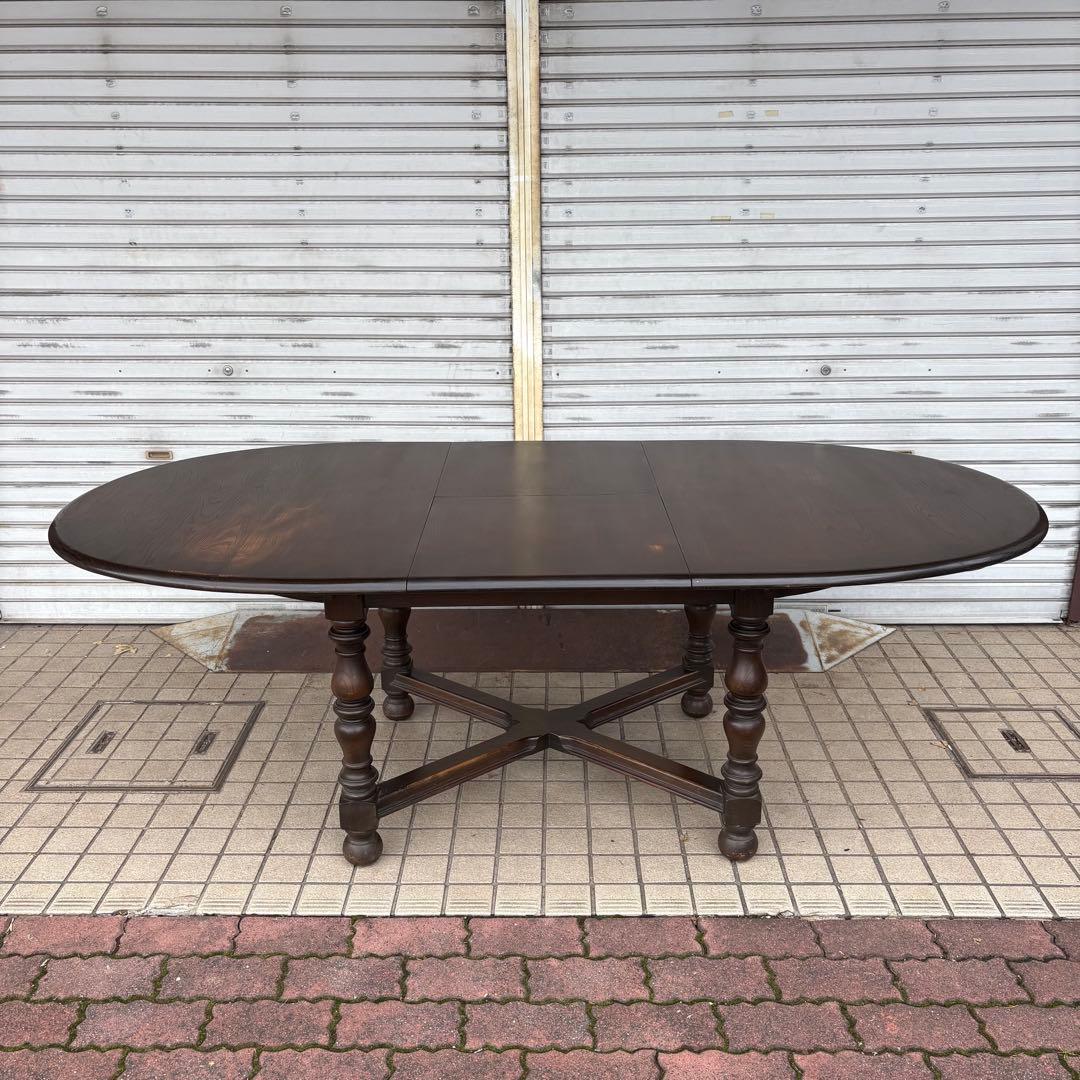 ERCOL エクステンション ダイニングテーブル　オーバル　アーコール　廃番
