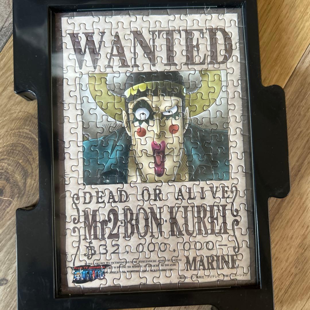 ONE PIECE ミニパズル150ピースの完成品（フレームつき）