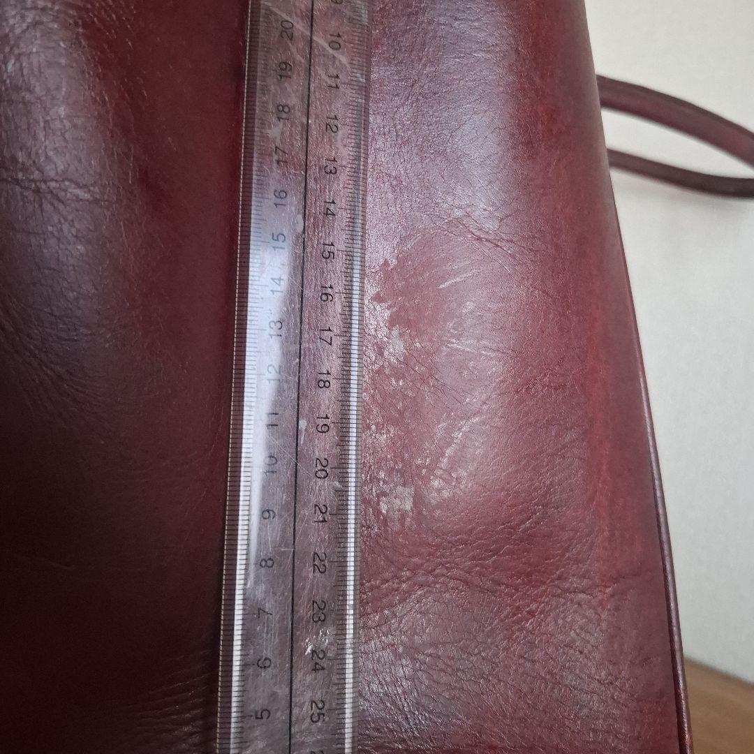 【本革】　旅行鞄　バッグ　ヴィンテージ　ワインレッド