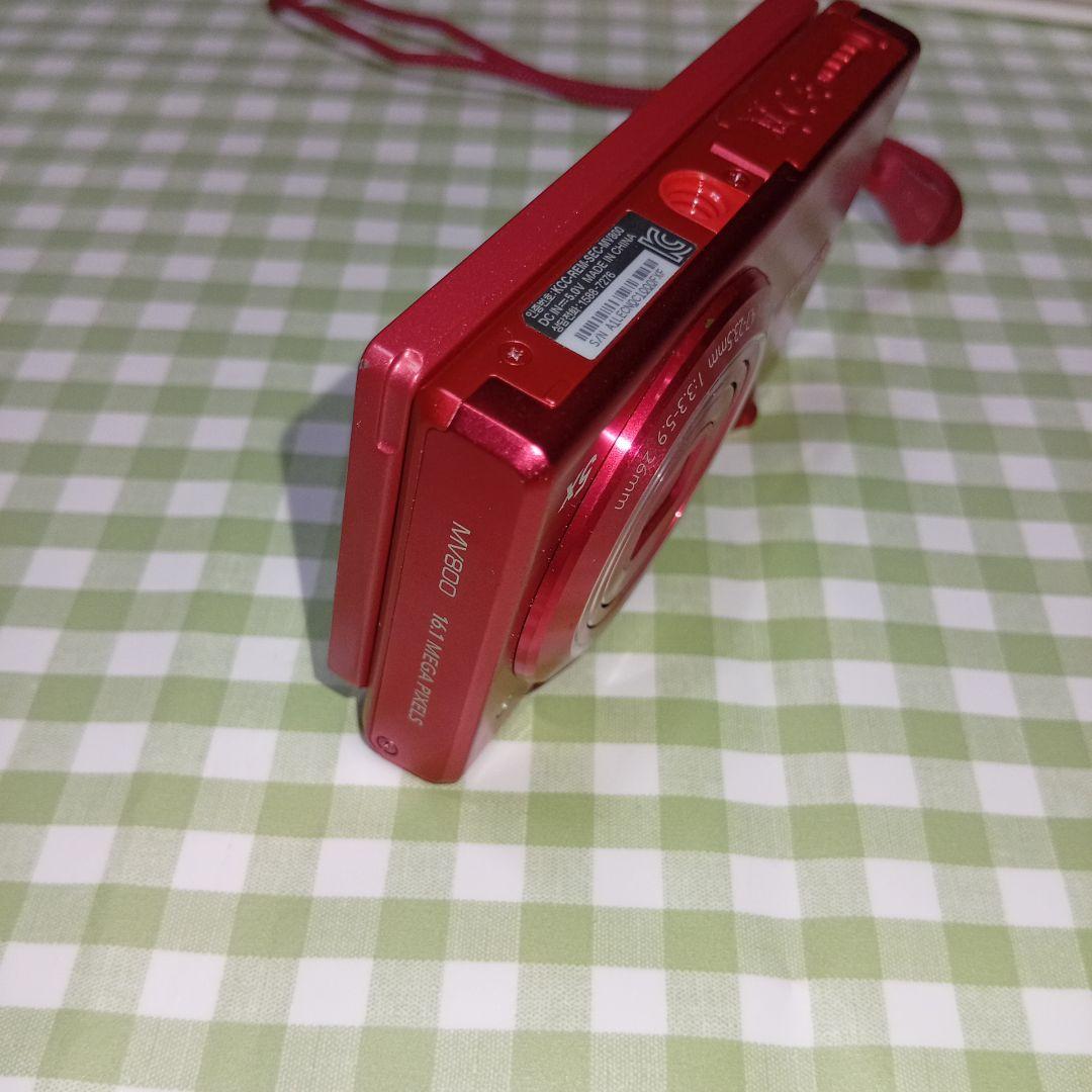 Samsung mv800 デジタルカメラ 赤 5倍ズーム