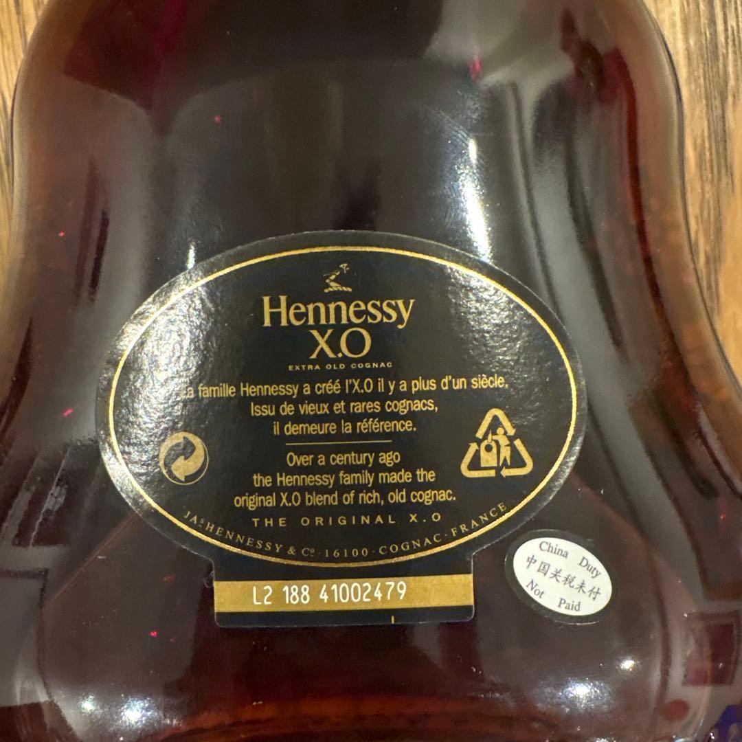 ヘネシー Hennessy X.O 黒キャップ 箱付 700ml ブランデー