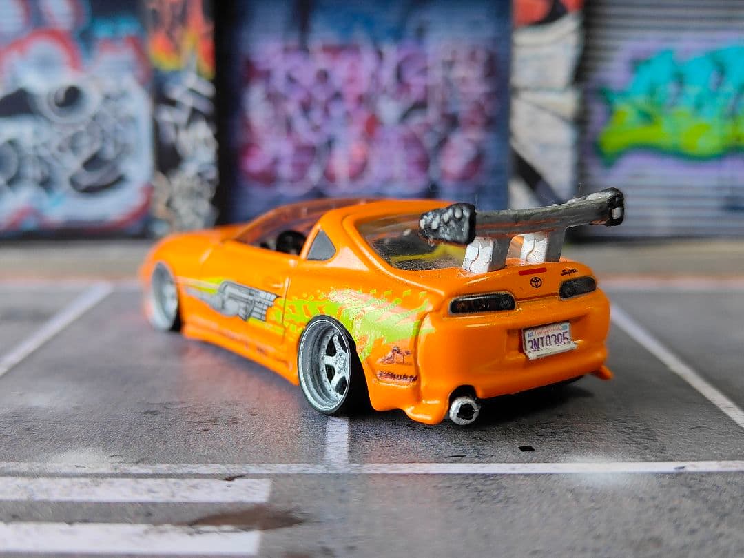 トミカ改造 トヨタ 80スープラ ワイスピ 廃盤 ☆深リム ホットウィール