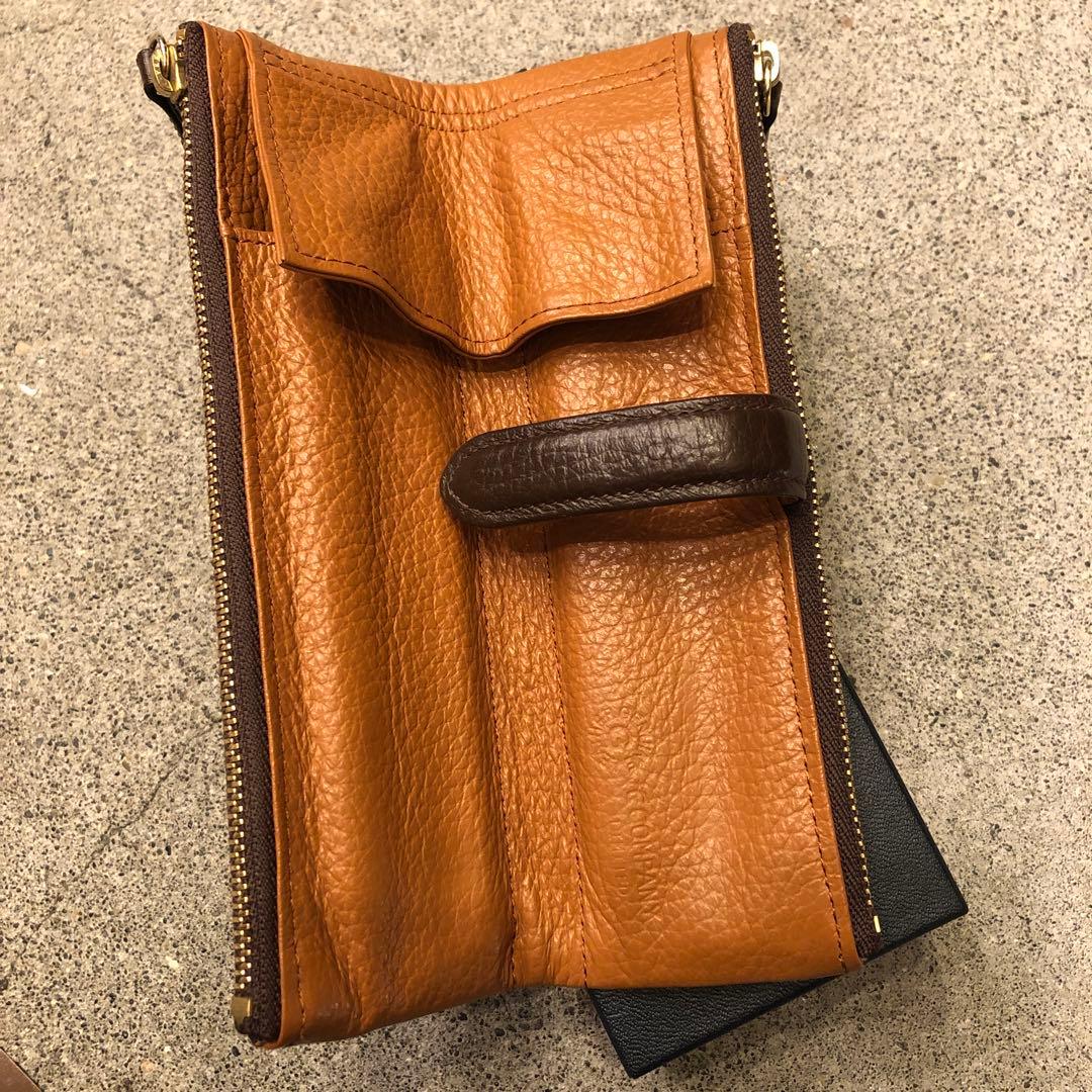 C COMPANY ルポ ペンケース ダークブラウン　　　　本革 美品