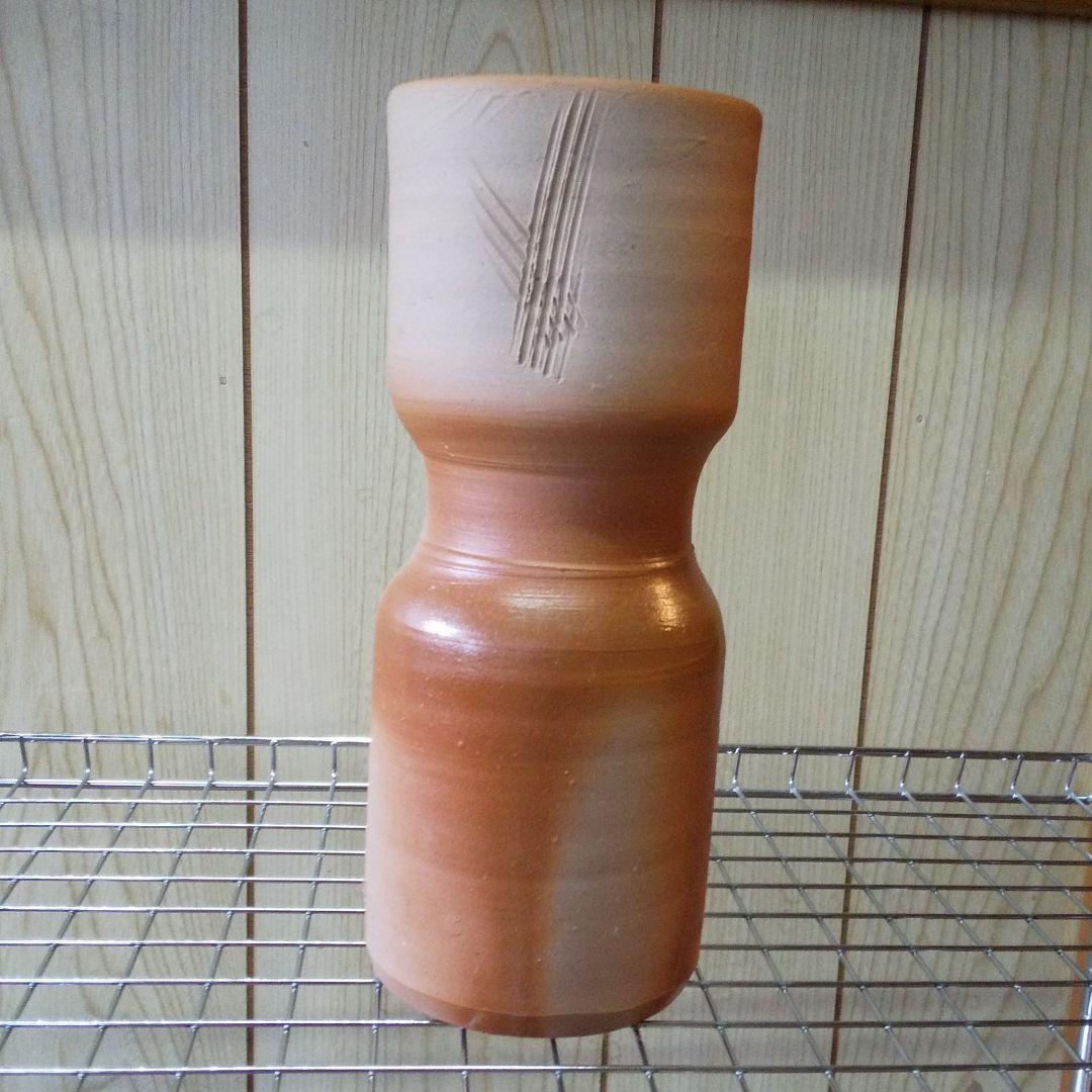 人間国宝  藤原雄  備前焼  砧花瓶  美術 陶芸 骨董