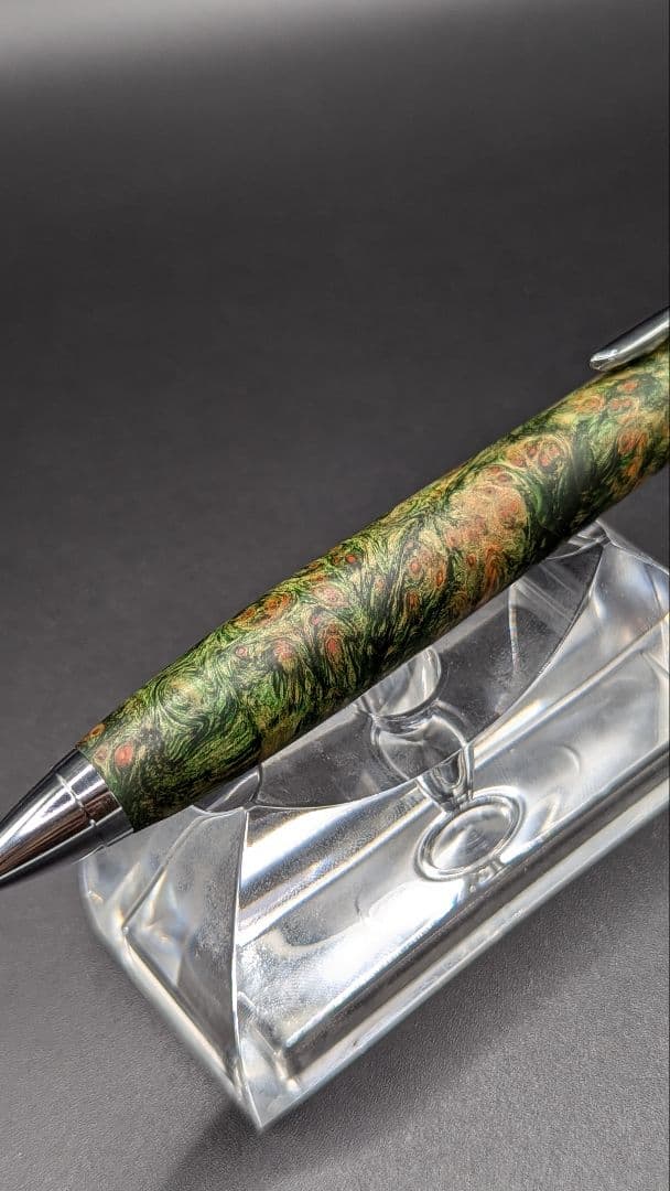 303ペン工房翌檜　スタビライズドウッドバーチバール　木軸シャーペン　ボールペン