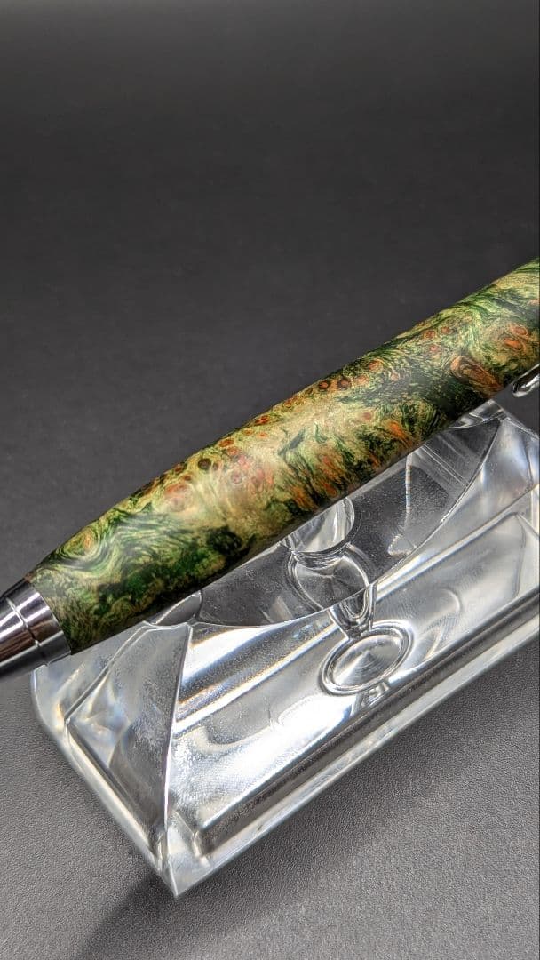 303ペン工房翌檜　スタビライズドウッドバーチバール　木軸シャーペン　ボールペン