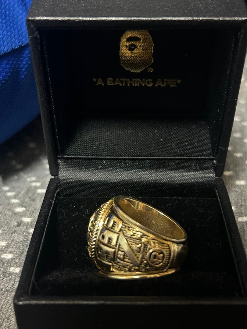 A BATHING APE ゴールドリング サイズ20