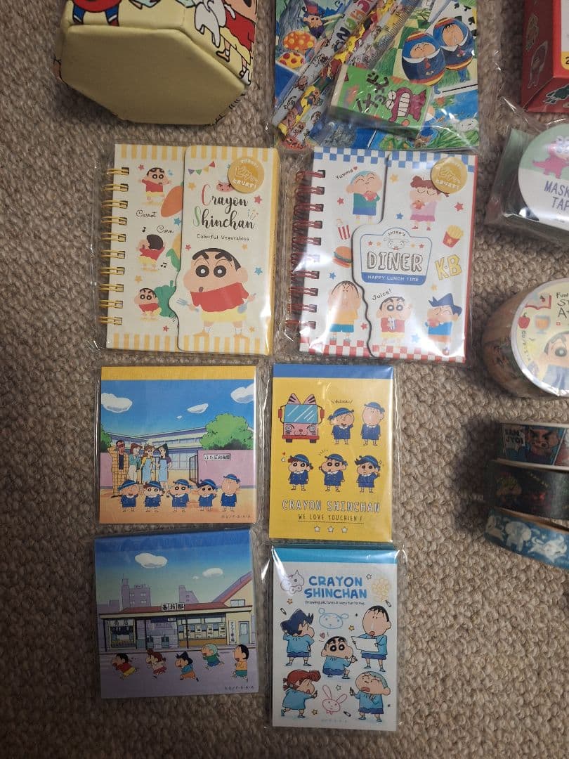 クレヨンしんちゃん　シール　マスキング　メモ帳　ペンケース　まとめ売り