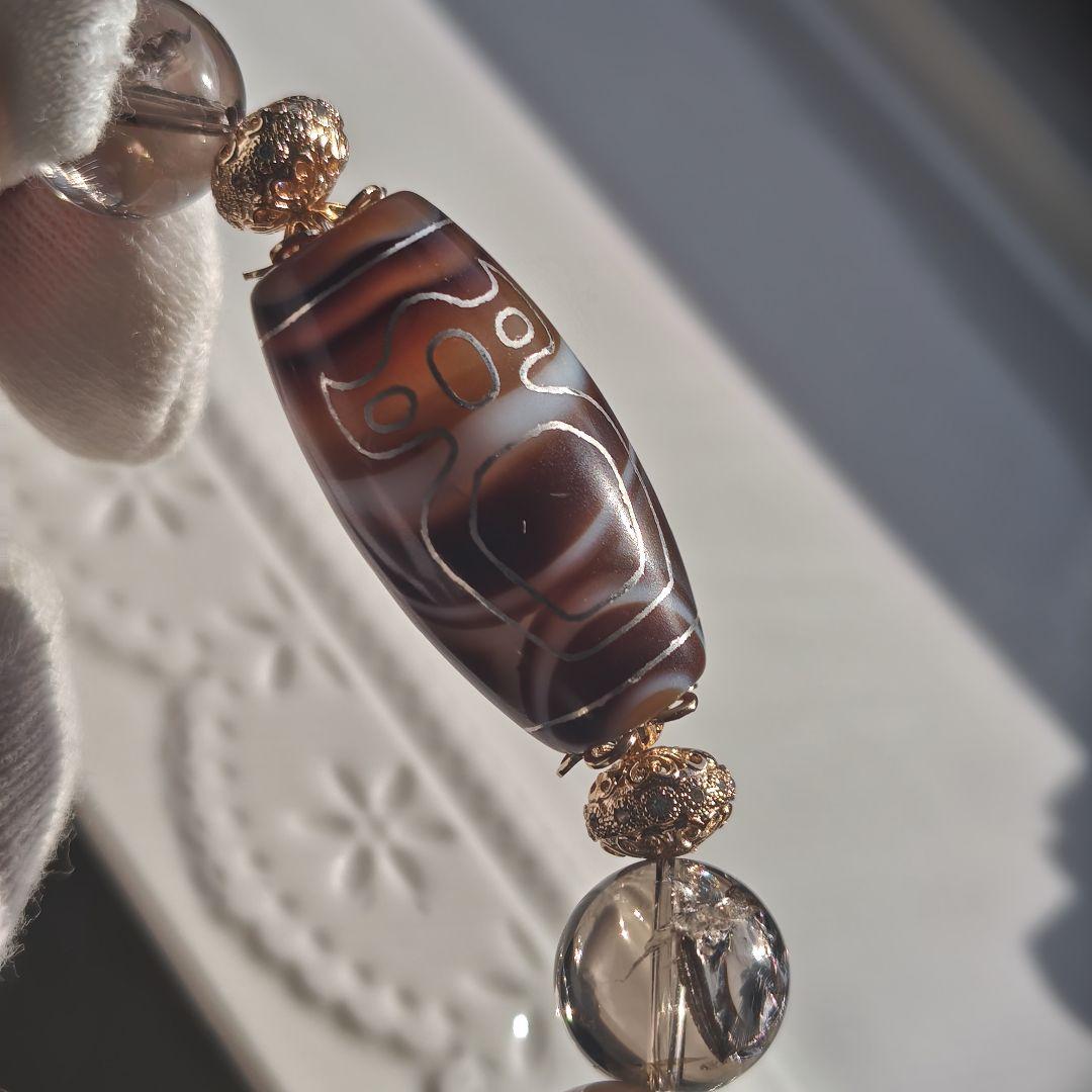 専用です♡銀線✩財神天珠、線天珠、レインボースモーキー、サンムーン、阿拉善瑪瑙