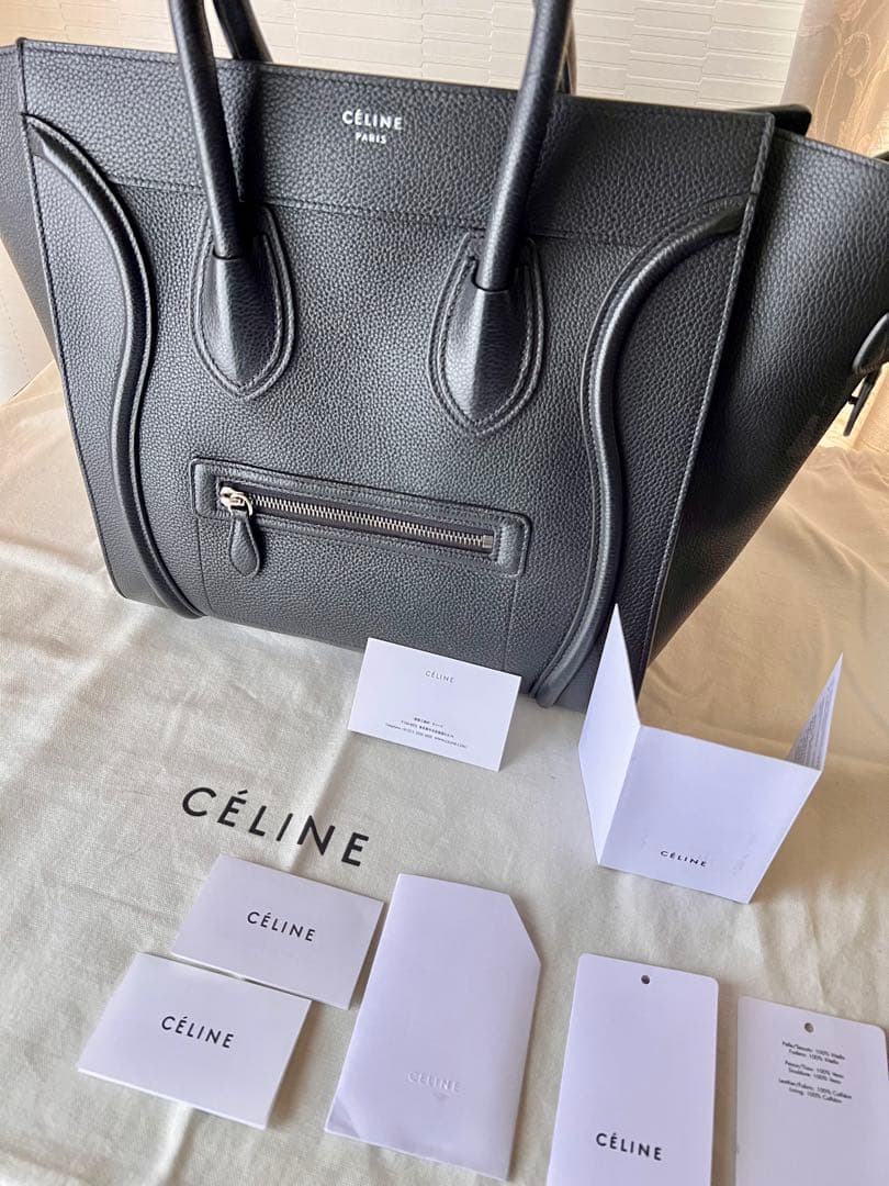 美品　セリーヌ　ラゲージバッグ　ブラック　ビジネス